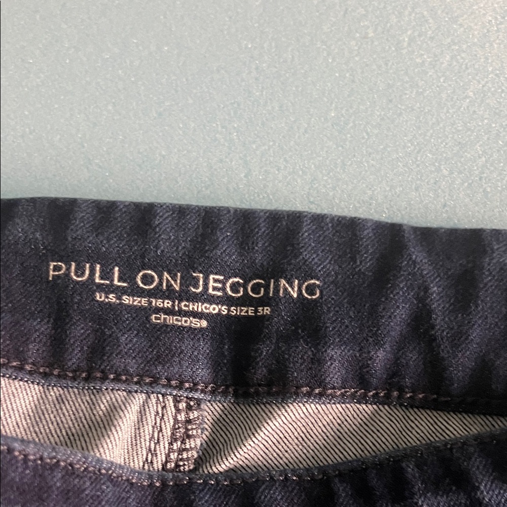 Chico's Dark Indigo Pull-On Jeggings